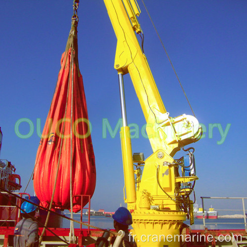 Grue de pont marine à flèche télescopique 4T30M